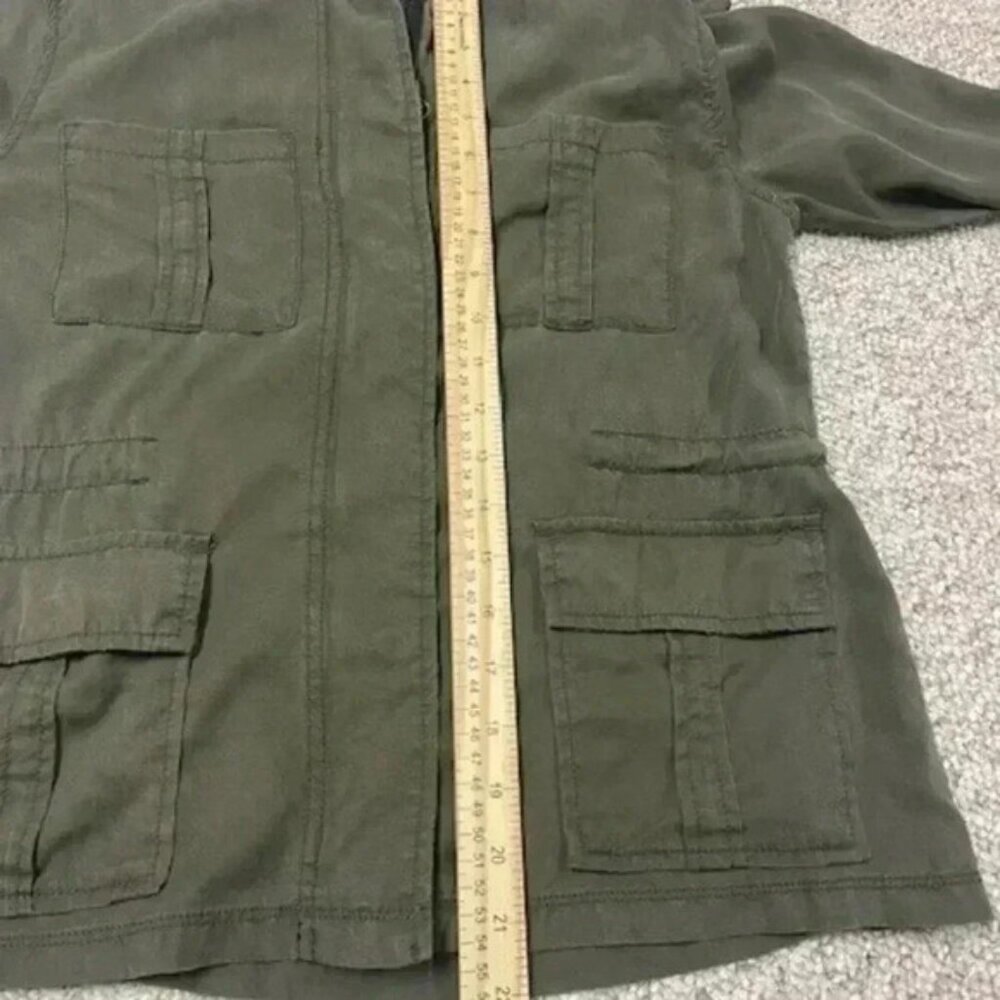 Sanctuary Jacket Women's Size XS Army Green Snap Front Field Utility Military - Picture 6 of 9